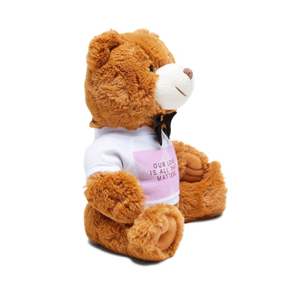 Copy of Cute Teddy Bear with T-Shirt, Adorable Gift for Loved Ones, Valentine's Day, Anniversary, Huggable Plush Toy, Romantic Keepsake